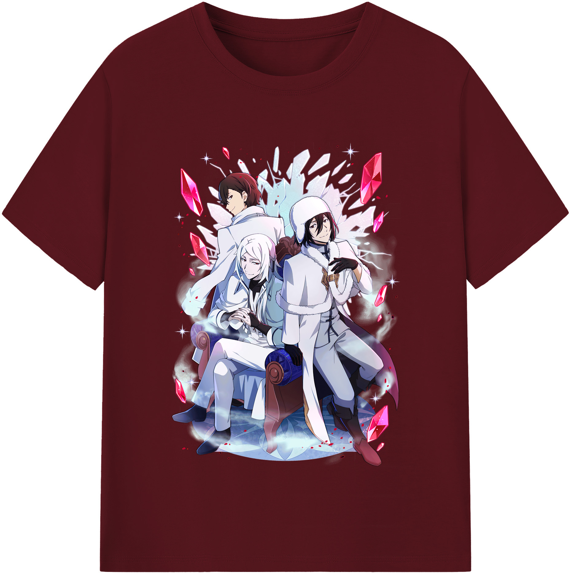 （画像用） 文豪ストレイドッグス Bungo Stray Dogs 綿100％半袖Tシャツ（フロントプリント）